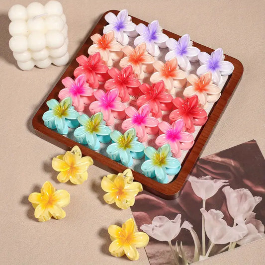 6 pinzas de Pelo Mujer Flor - Flores Hawaiana- Accesorios para el Pelo